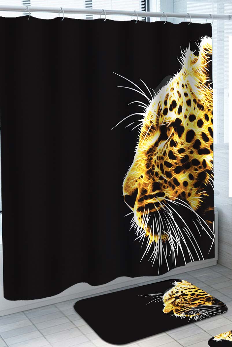 Cool Leopard Shower Curtain