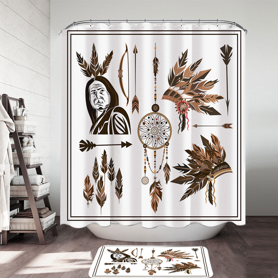 Cool Native American Shower Curtain