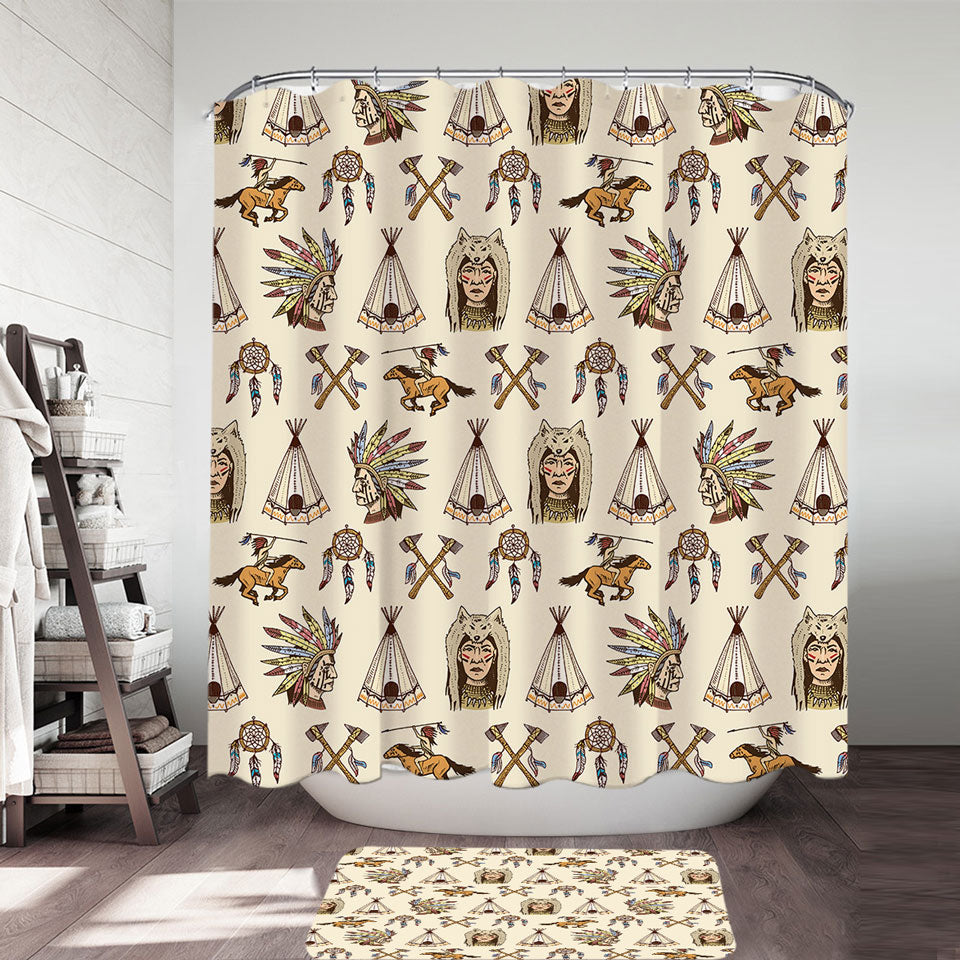 Cool Native American Shower Curtains