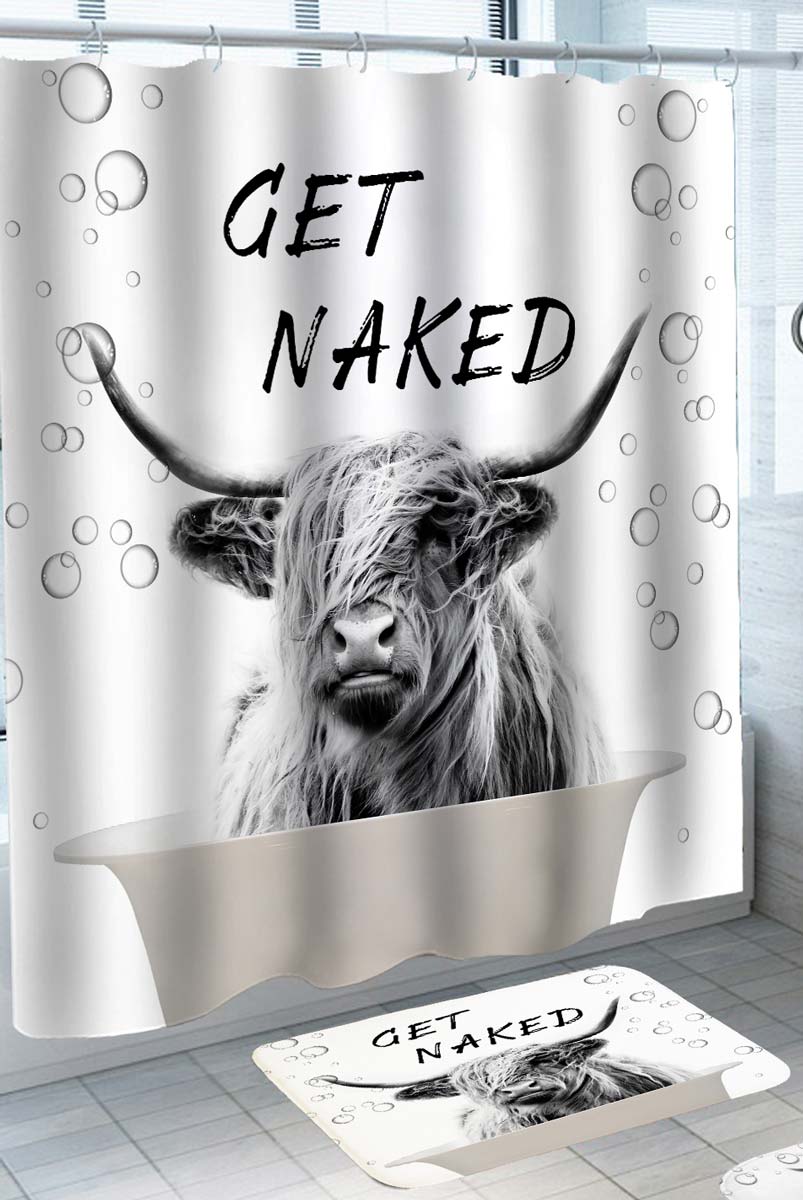 Cool Shower Curtains Shaggy Yak Get Naked