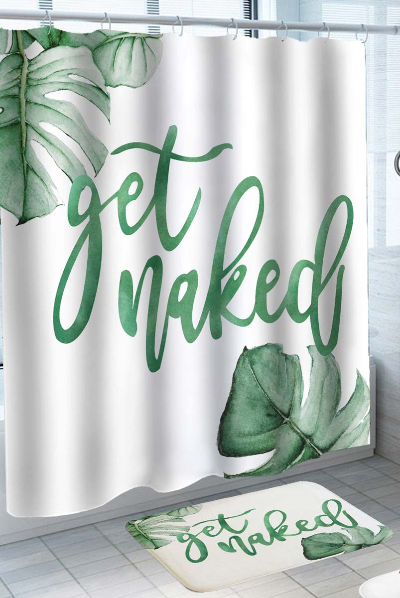 Cool Shower Curtains Tropical Palm Leaves Get Naked