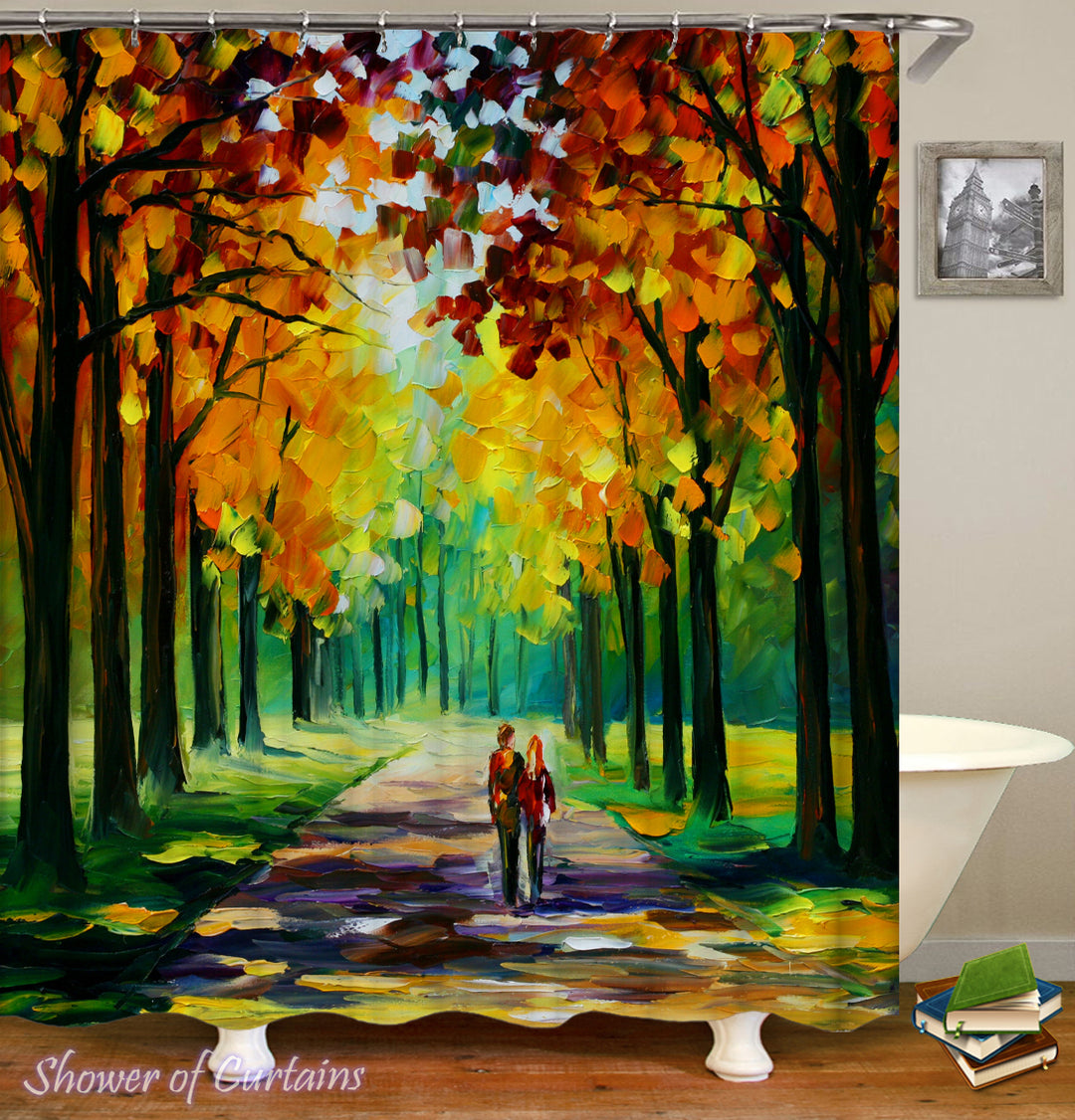Fall Shower Curtain - Autumn Painting