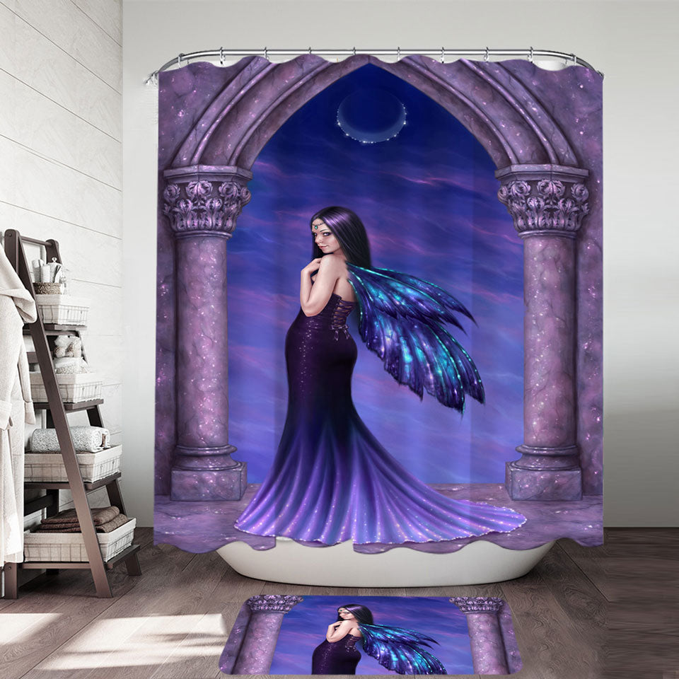 Fantasy Art Mystique Mysterious Beautiful Fairy Shower Curtain