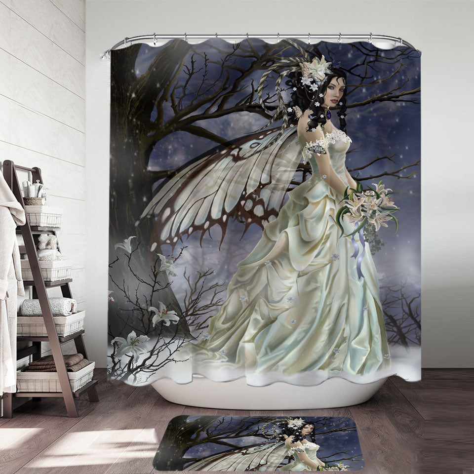 Fantasy Art the Exciting Mist Bride Fairy Shower Curtain