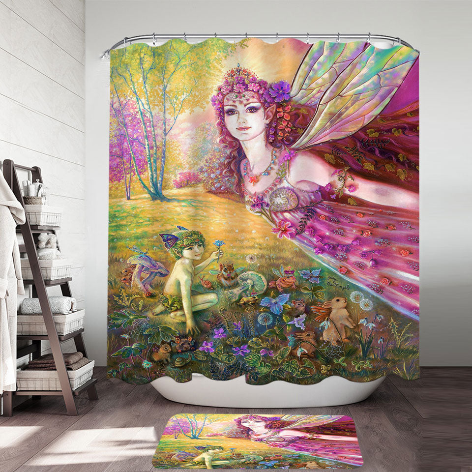 Fantasy Art the Fairy Tale Forest Shower Curtain