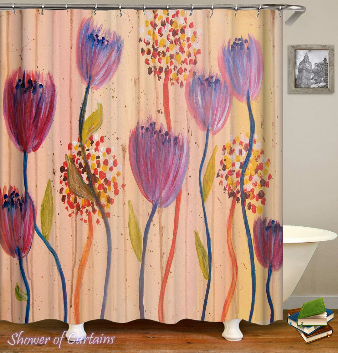 Flowers Art Shower Curtain