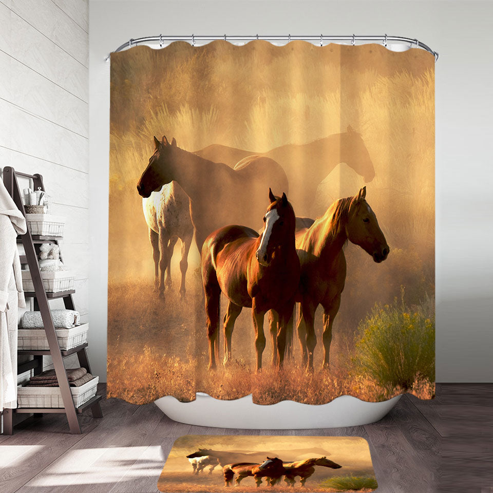 Horses Photo Shower Curtain