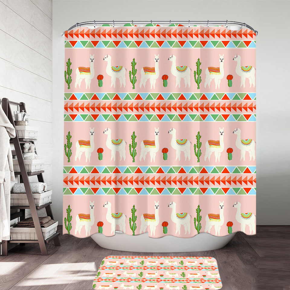 Llamas Shower Curtain