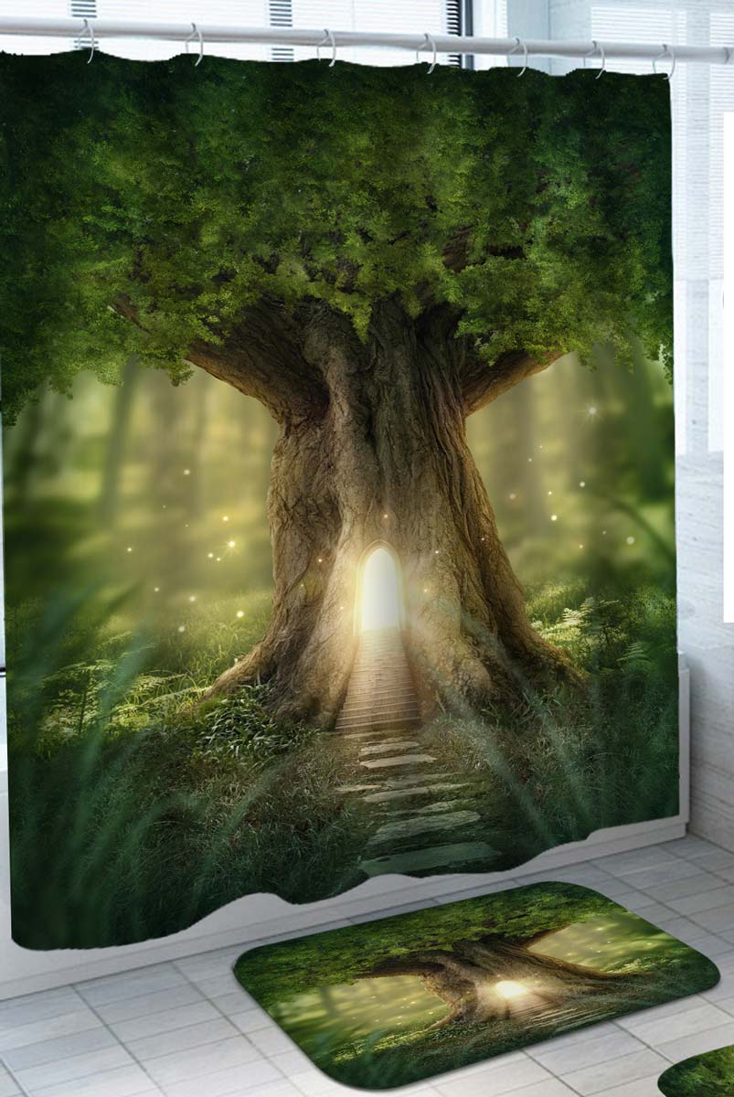 Magical Forest Tree Shower Curtain