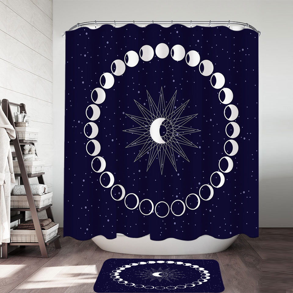 Moon Shower Curtains