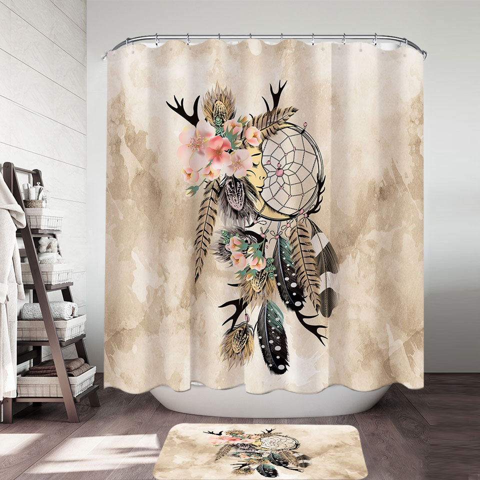 Native American Style Shower Curtain Dream Catcher