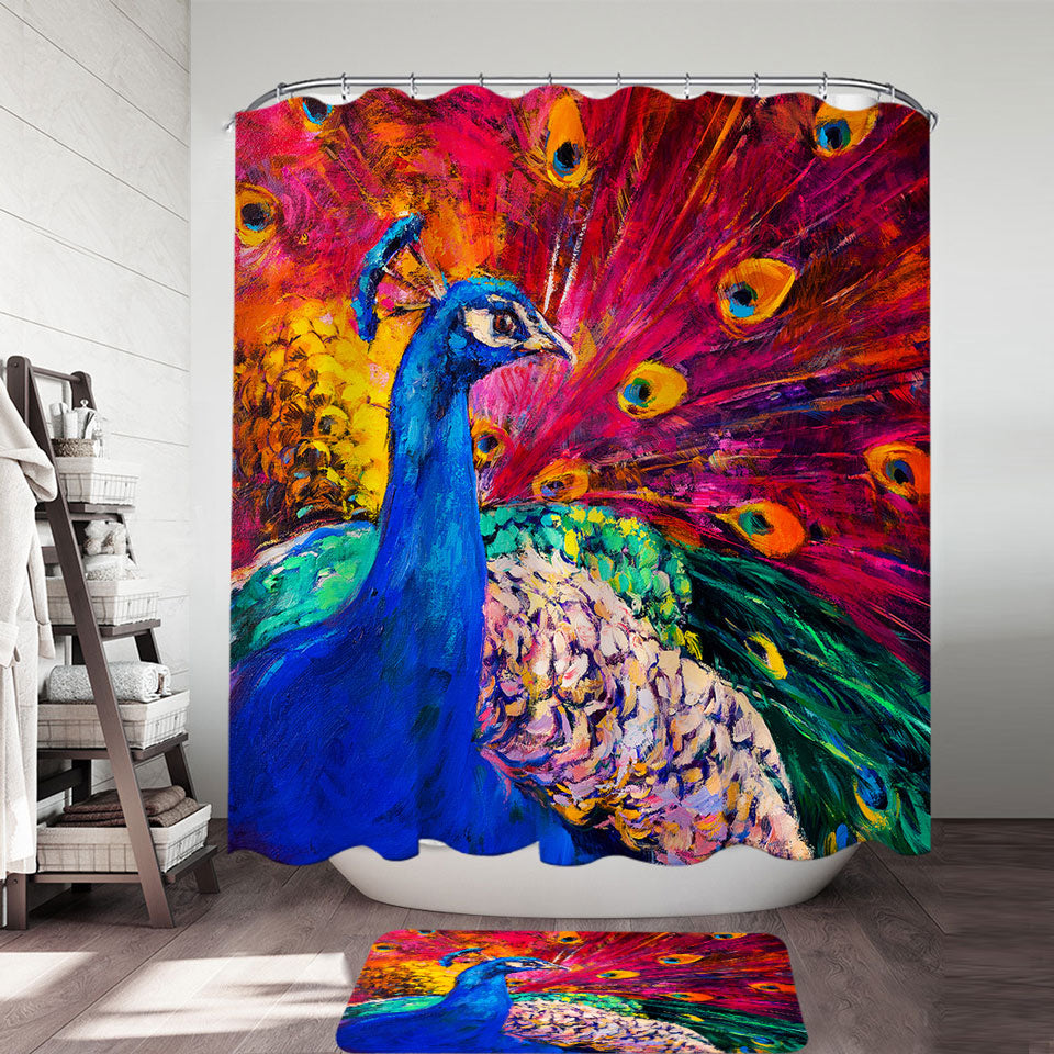 Peacock Shower Curtain Collection