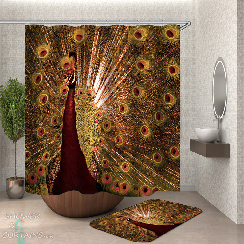 Peacock Shower Curtain