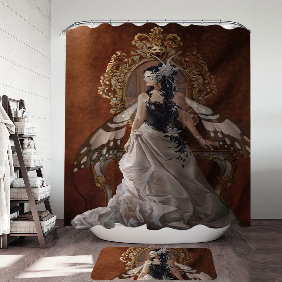 Promises Fantasy Art of the Mysterious Fairy Princess Shower Curtain for Women