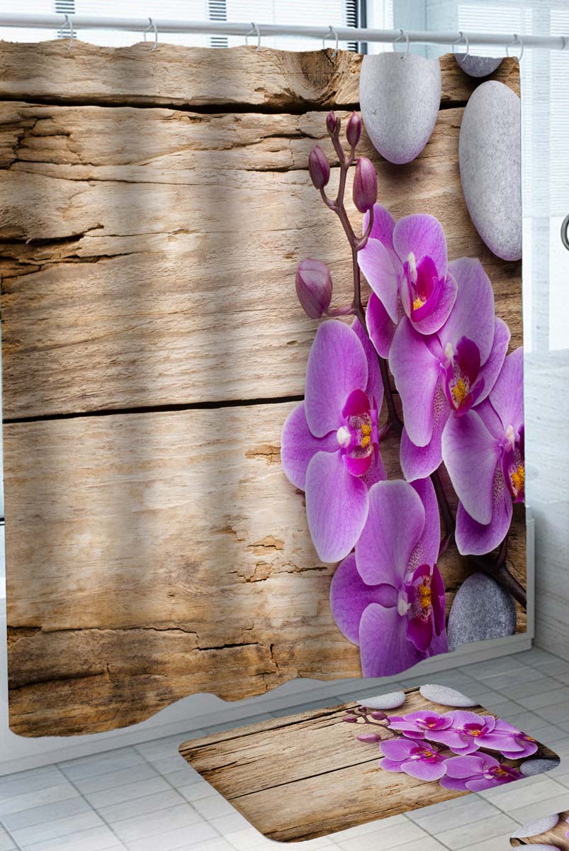 Purple Orchid Shower Curtain