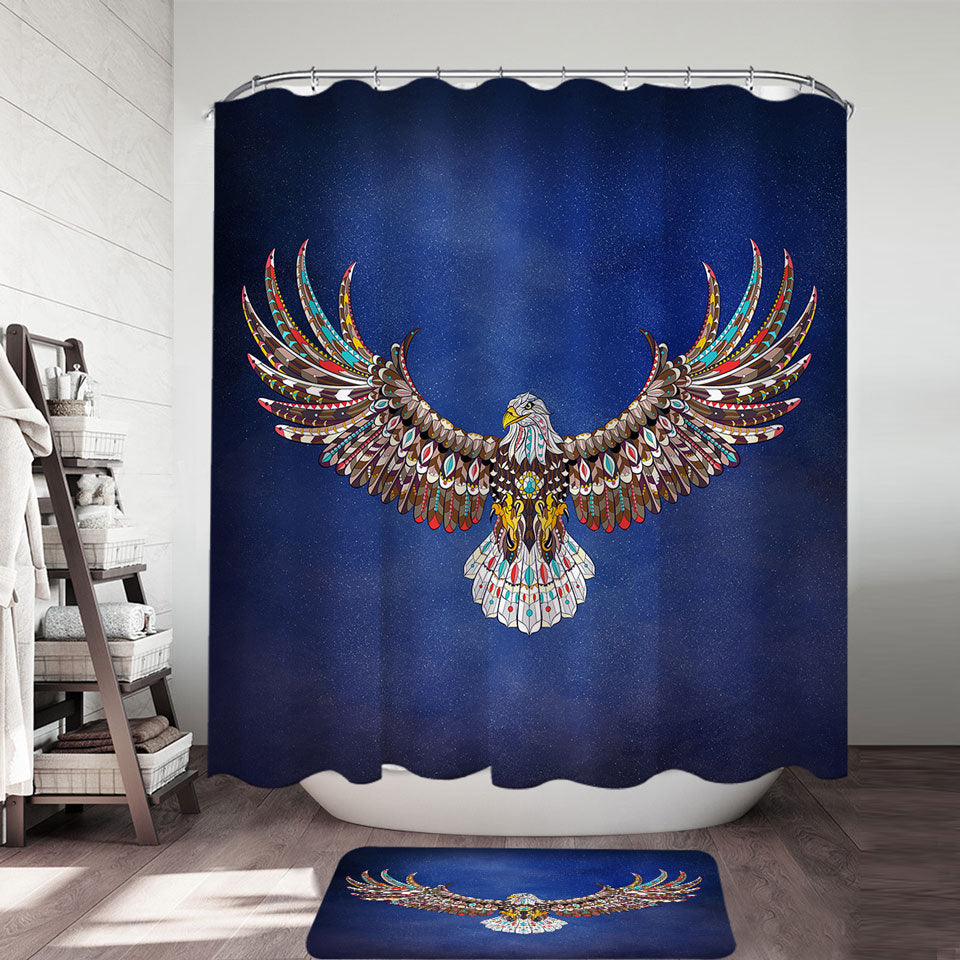 Royal Bald Eagle Shower Curtain