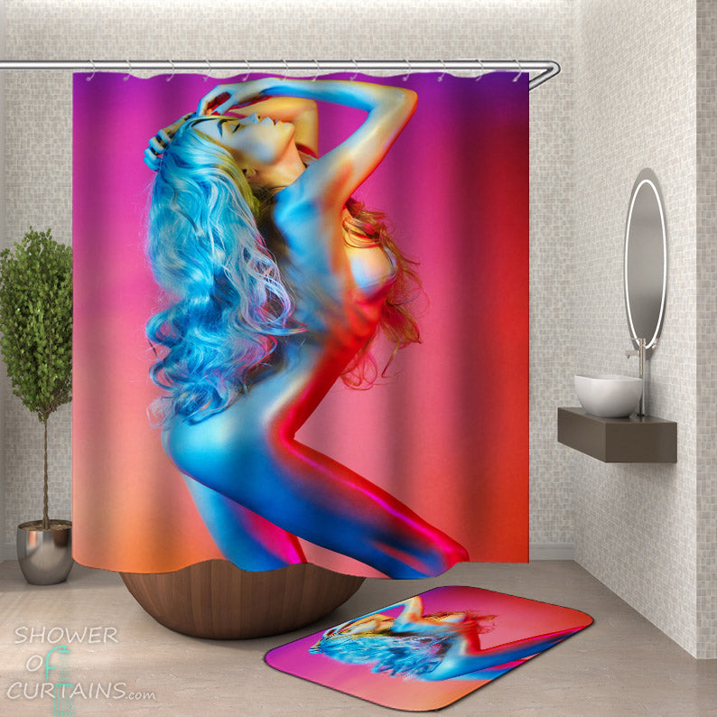Sexy Shower Curtain - Hot Naked Girl Shower Curtain