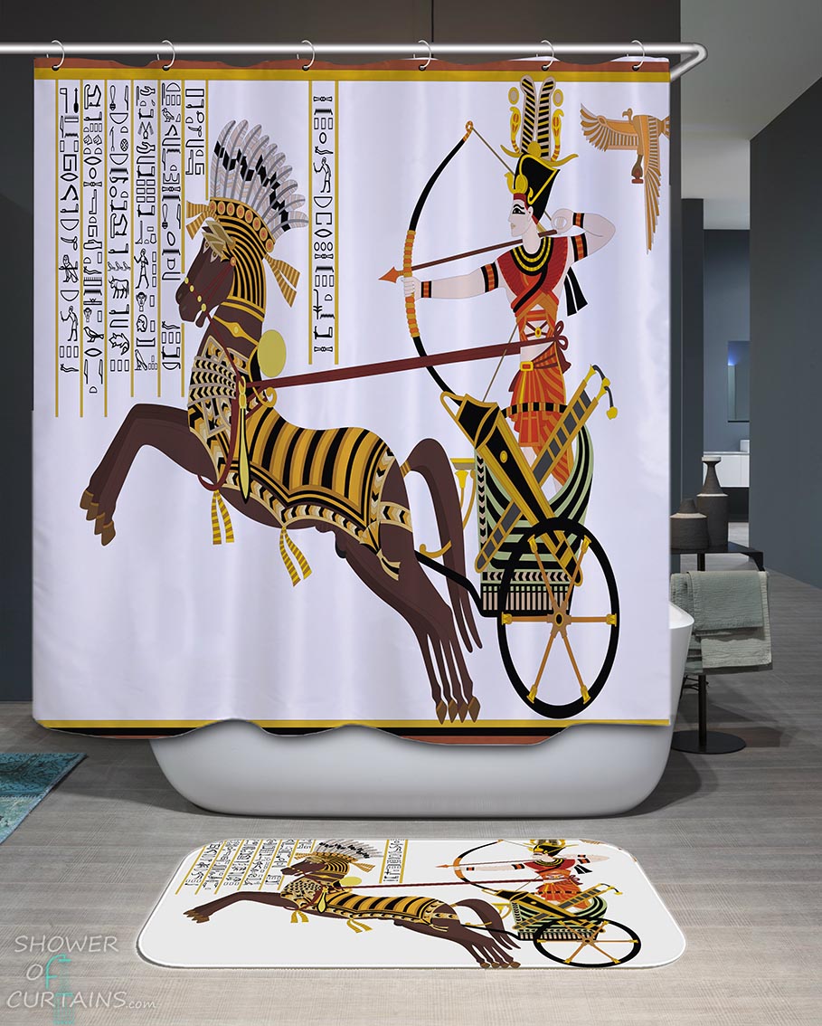 Shower Curtains with Ancient Egyptian Prince