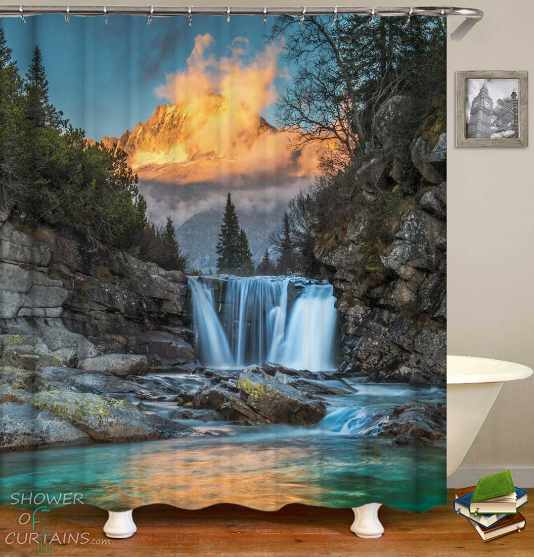 Shower Curtains with Beautiful Falls