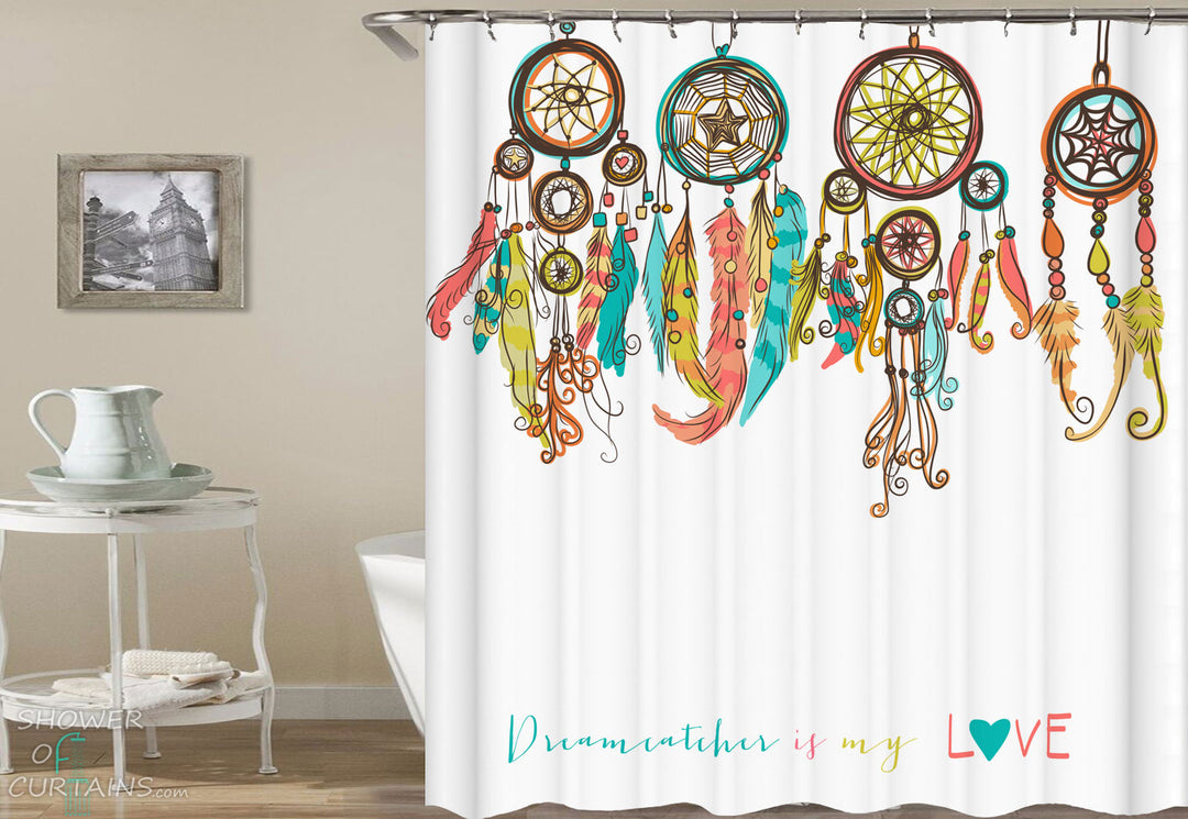Shower Curtains with Dreamcatcher is my Love