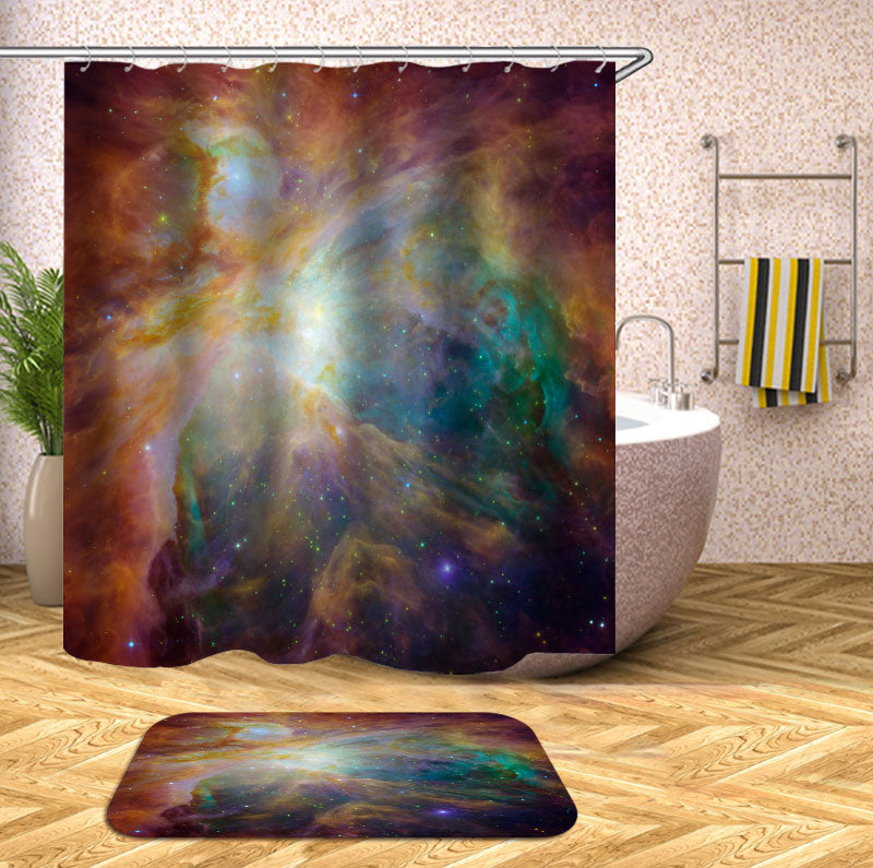 Shower Curtains with Space Galaxy