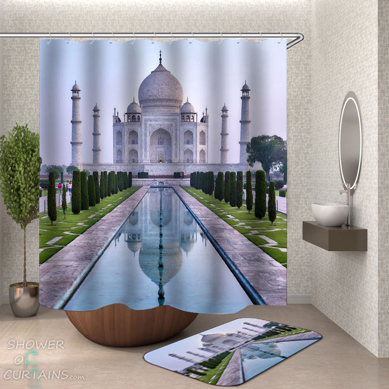 Shower Curtains with The Taj Mahal