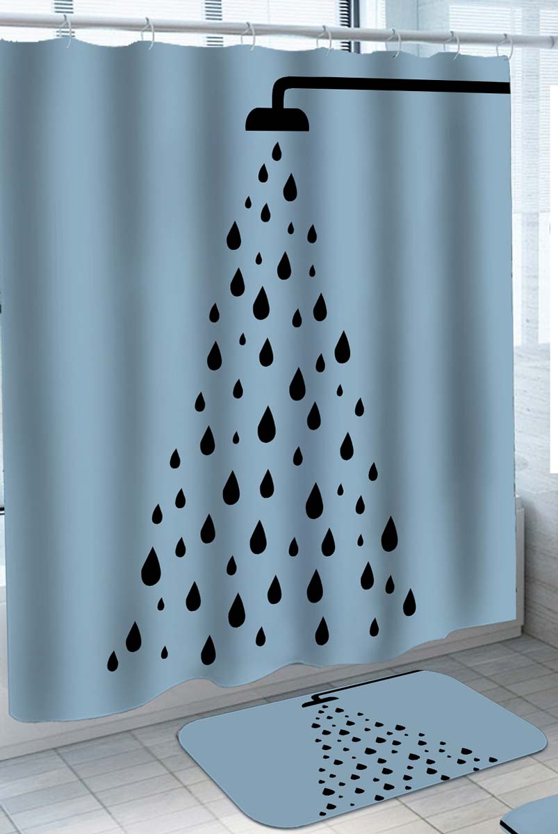Shower Head Shower Curtain