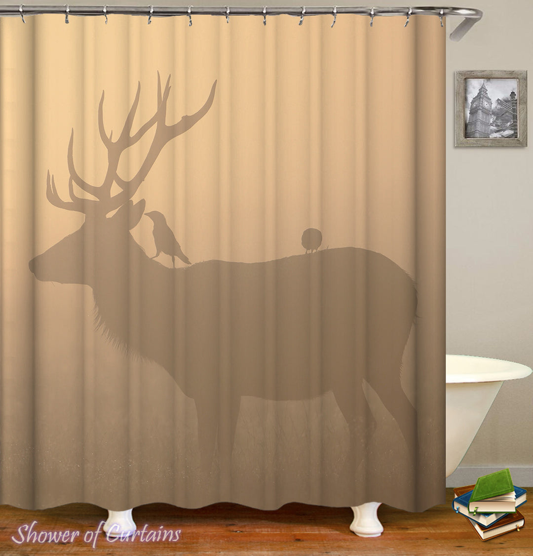 Shower Curtain of Deer Shadow