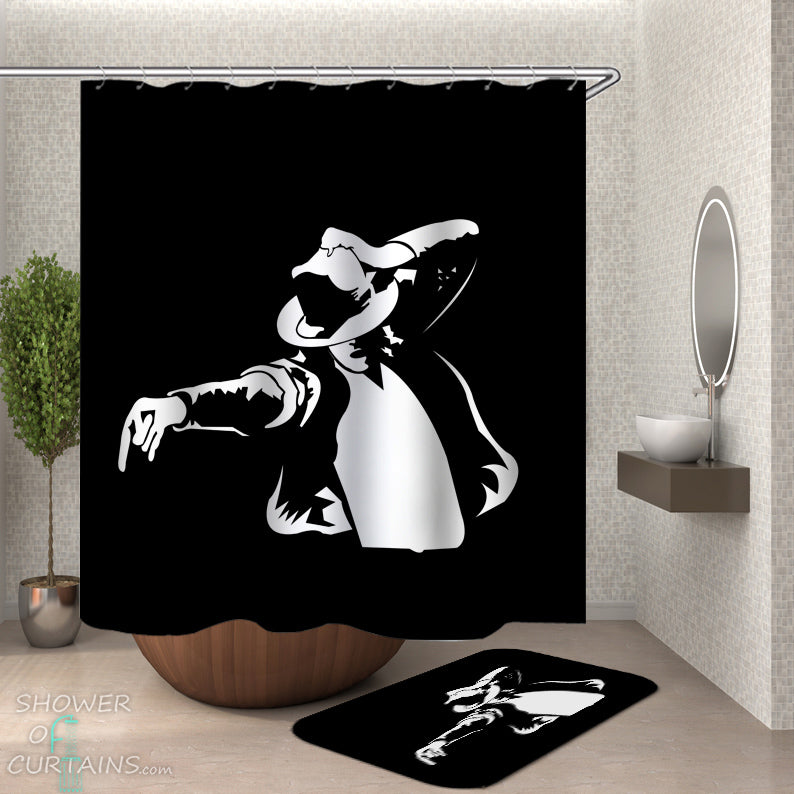 Shower Curtain of Michael Jackson Move
