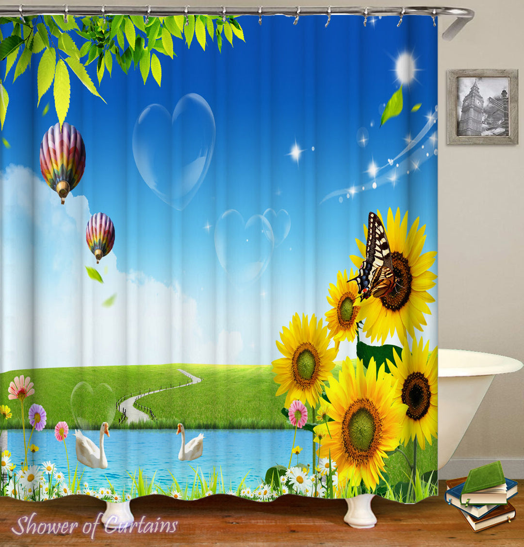 Shower Curtains Designs - A Beautiful Day