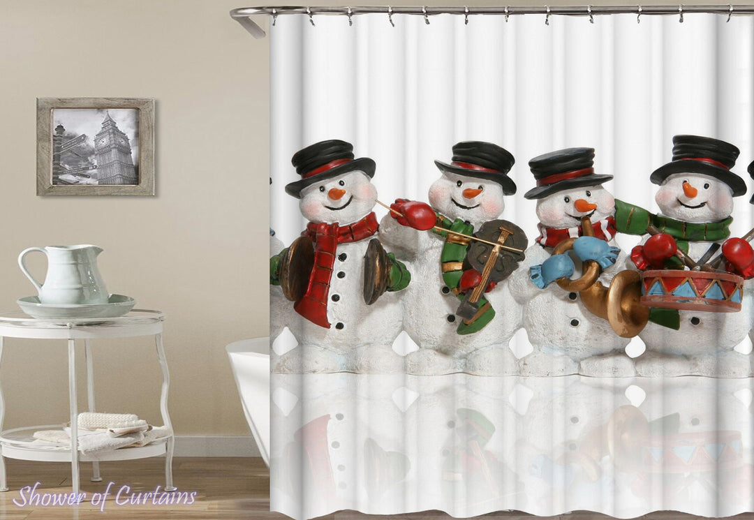Snowman Shower Curtain - Snowman band