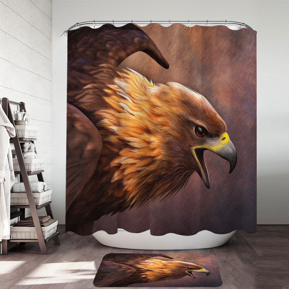 Strong American Eagle Shower Curtain