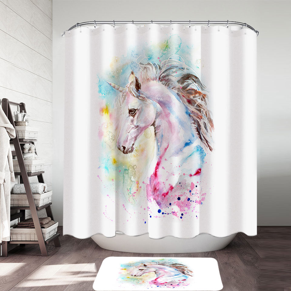Stunning Unicorn Shower Curtain