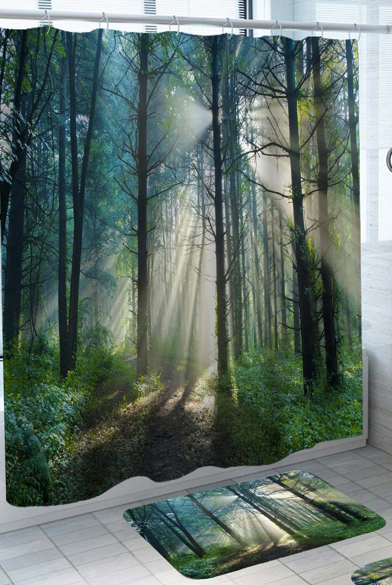 Sunshine in the Forest Shower Curtains
