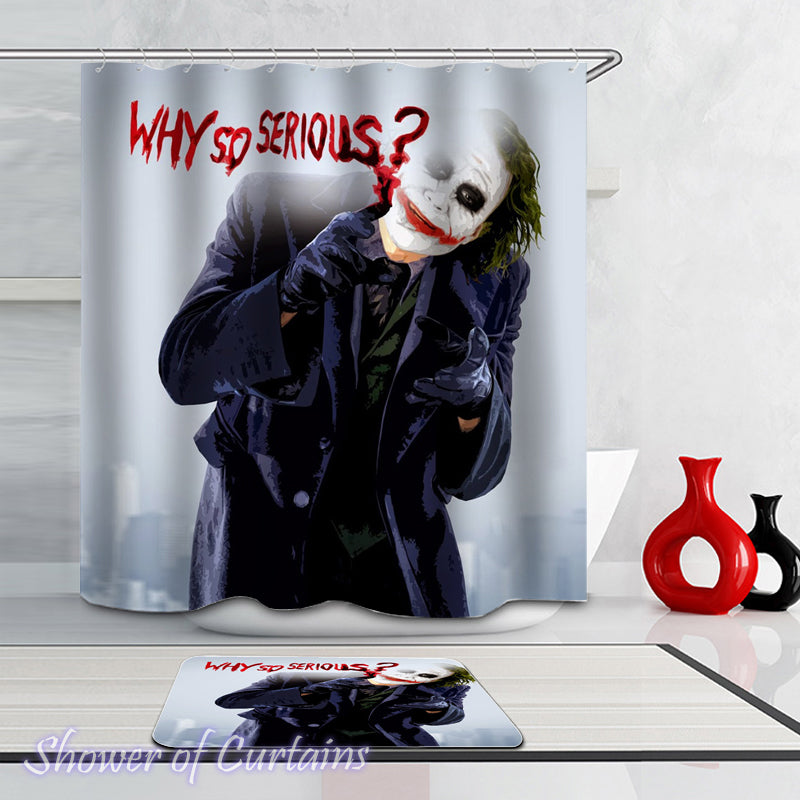 The Joker shower curtain - why so serious