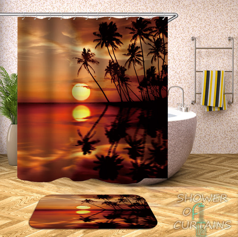 Tropical Shower Curtains - Tropical Twilight